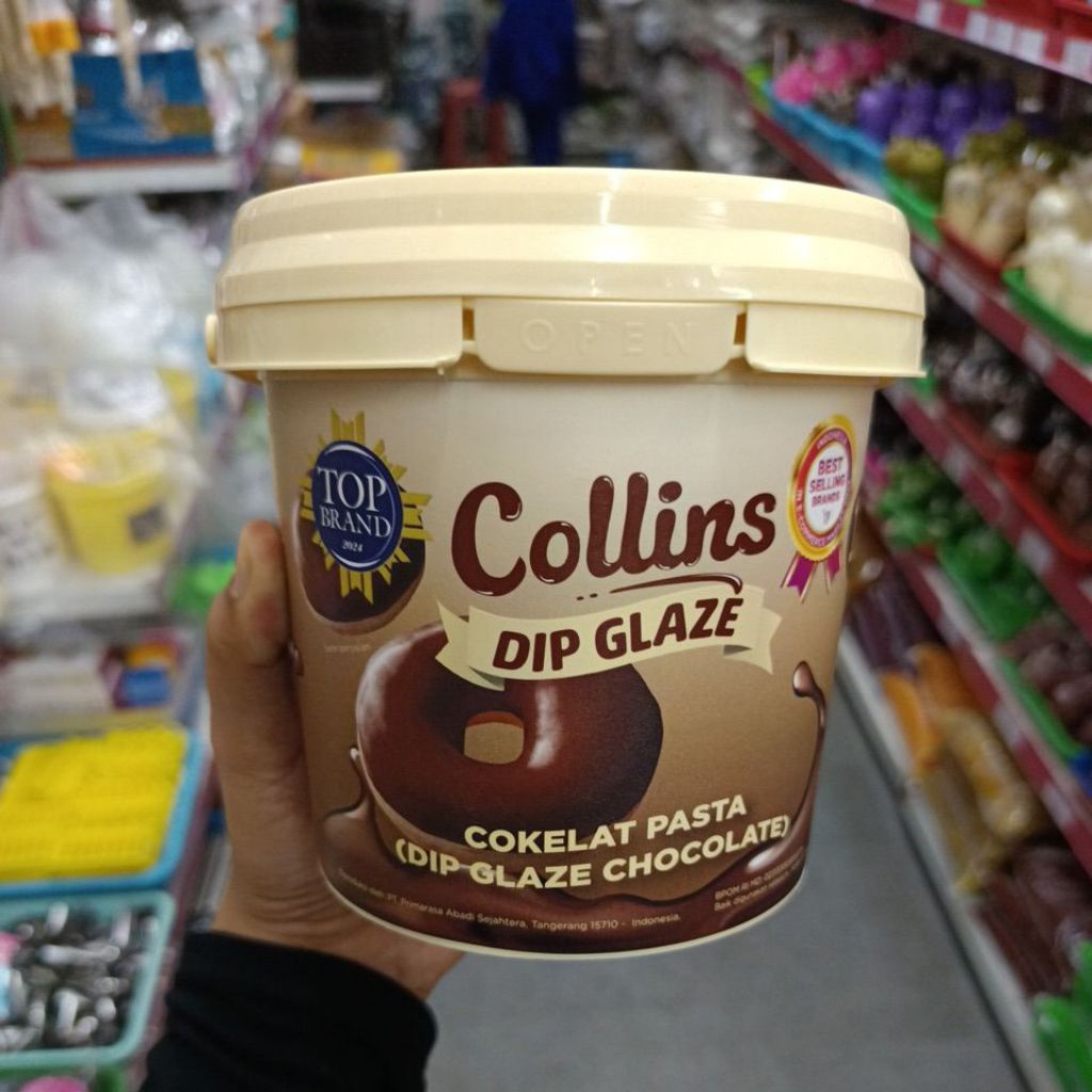 

collins glaze coklat 1kg