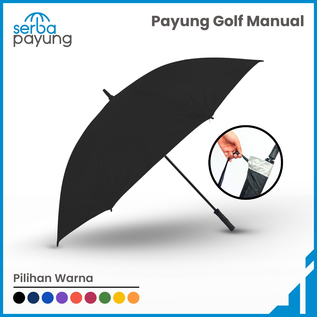 SERBA PAYUNG - Payung Custom Jumbo Golf Anti UV / Payung Promosi / Payung Custom Nama Logo
