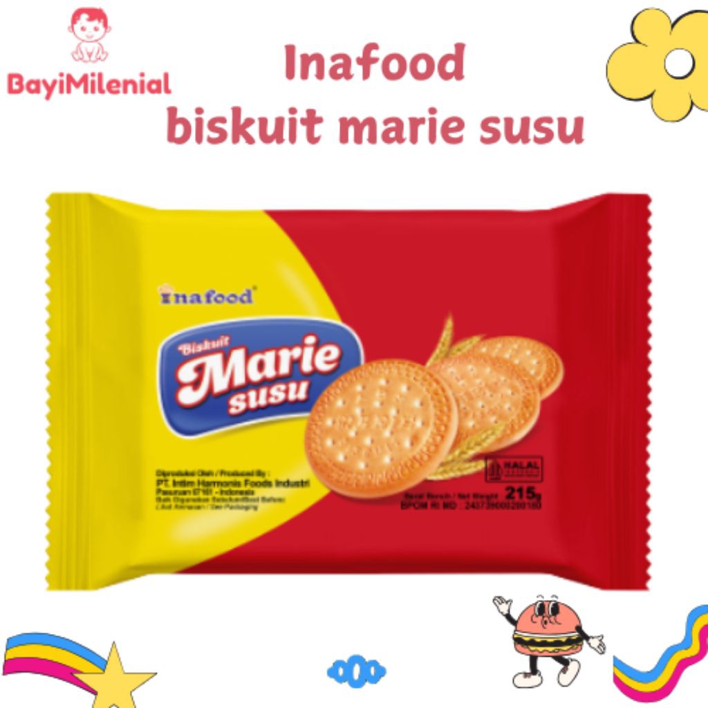 

Inafood biskuit marie susu 215 gr
