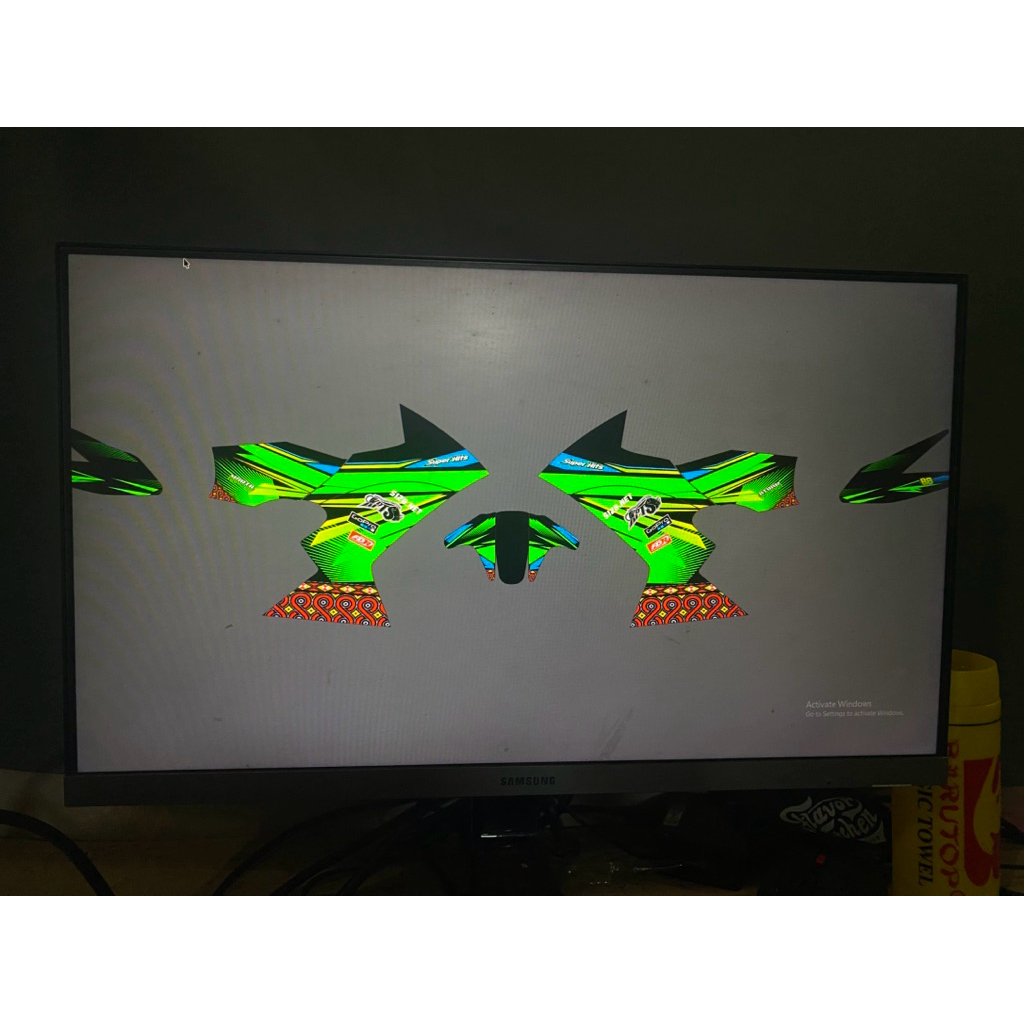 decal sticker motor ninja rr new