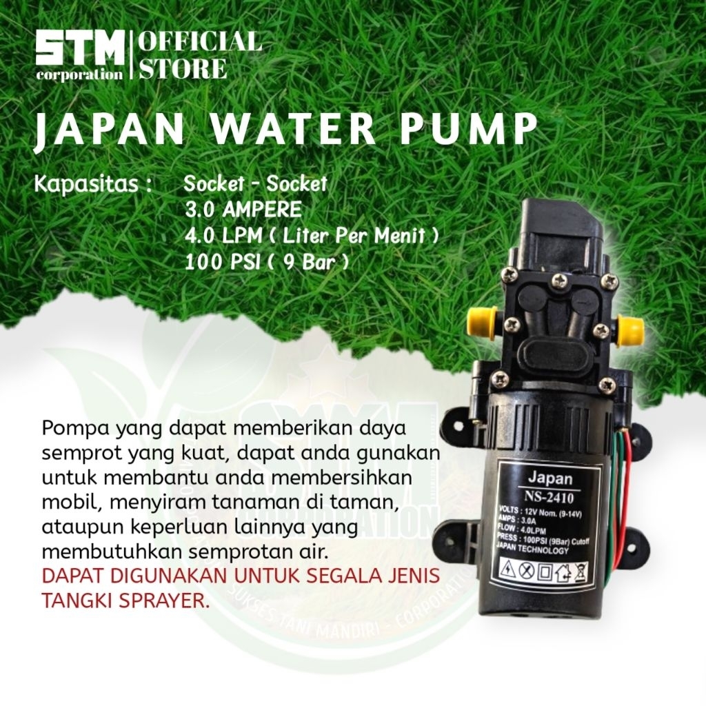 Dinamo Japan Socket Socket Alat Dorong Alat Semprot Tangki Sprayer Elektrik CBA SWAN YOKOHAMA COTA -