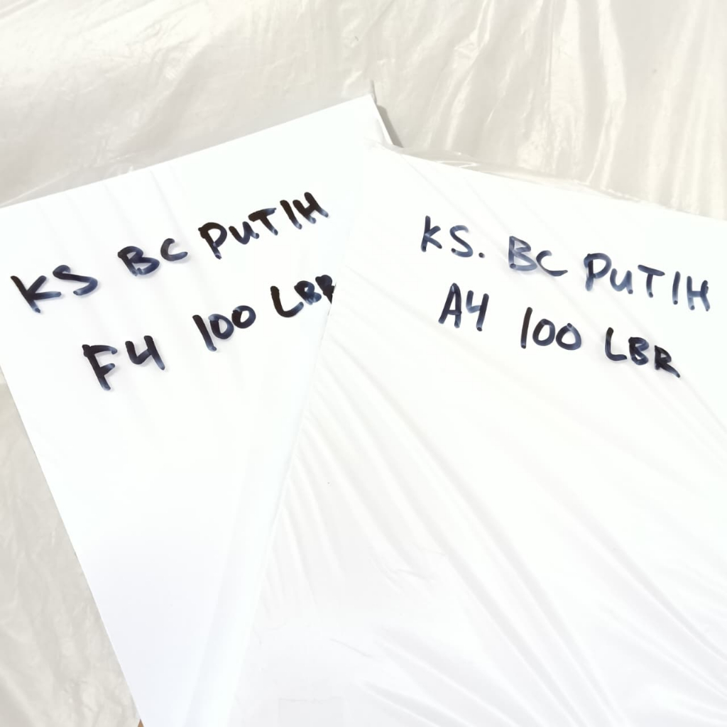

Kertas BC Putih A4 & F4 – Isi 100 Lembar / Art Carton / Buffalo