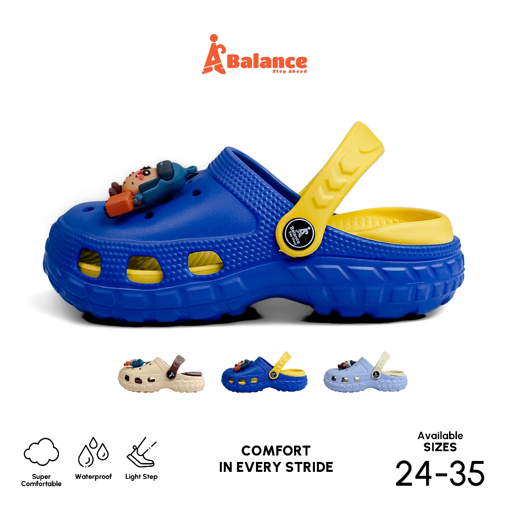 bestpromo promo terbaru air-balance sandal baim anak motif potato sendal kodok baim anak cewek cowok