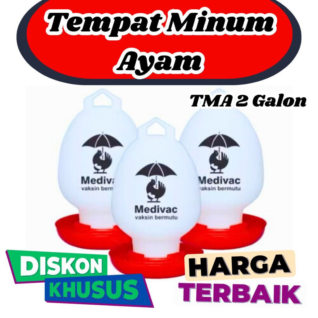 Tempat Minum Ayam TMA 2 Galon - Medion