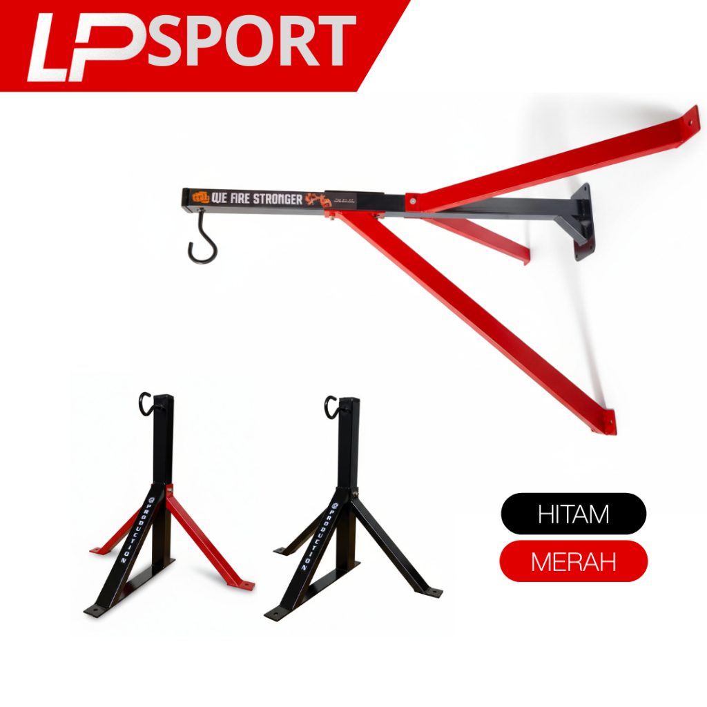 Gantungan Samsak Tinju Dinding Jumbo Kuat | Tiang Gantung Samsak Anti Penyok & Stabil