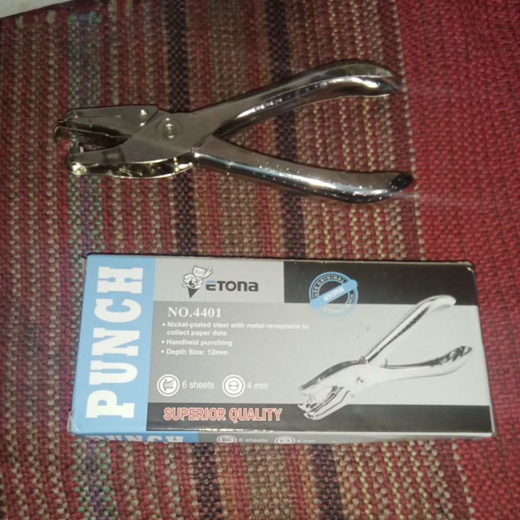 

Etona pembolong kertas single hole 4mm