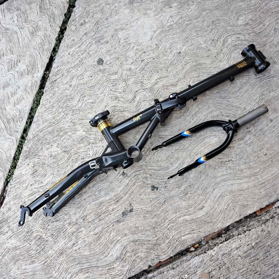 frame sepeda lipat element troy 16 plus