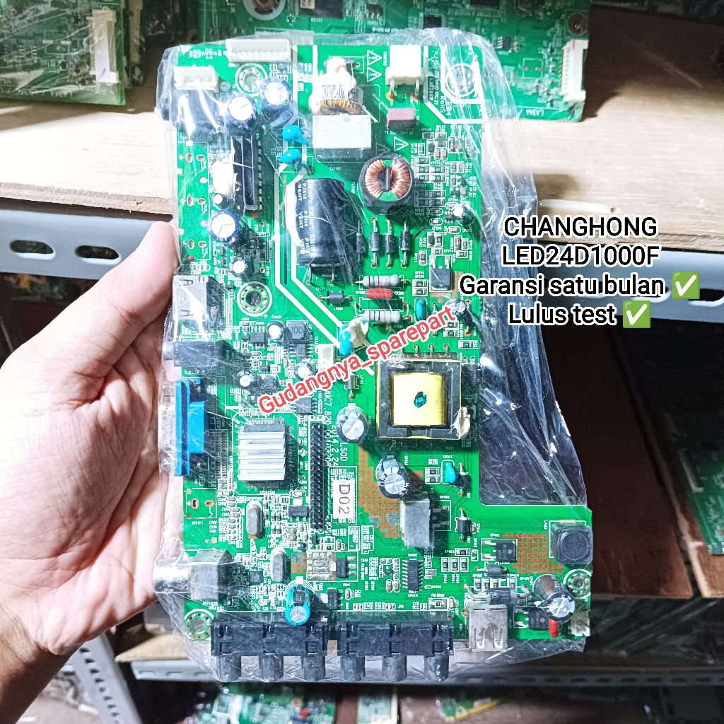 Mb CHANGHONG LED24D1000F 24D1000F mainboard mobo modul tv mesin tv led