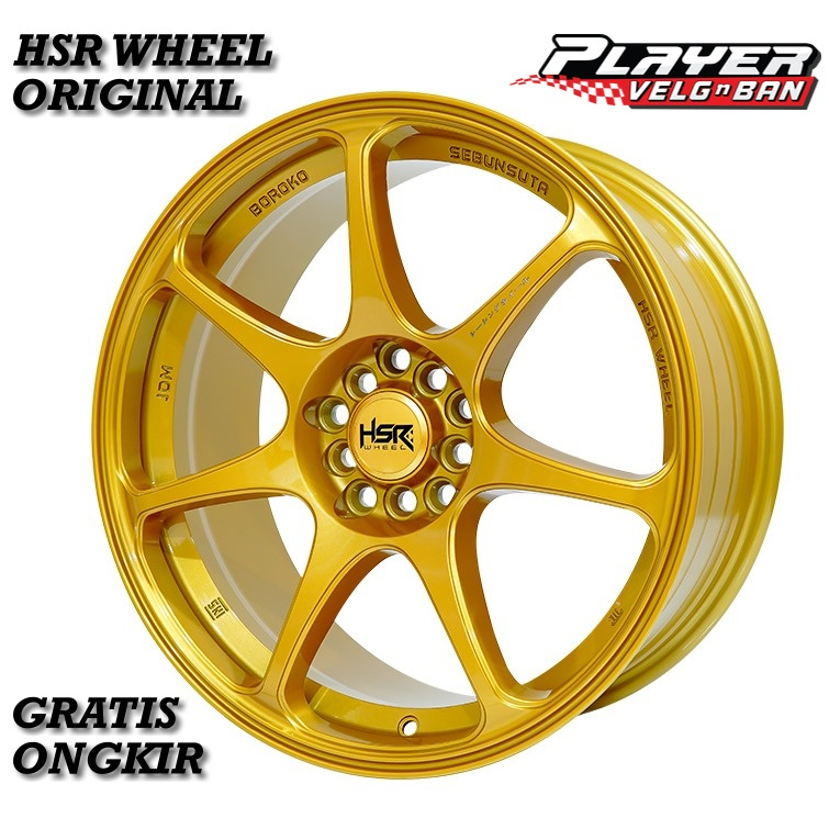VELG MOBIL RING18 LEBAR 8 GOLD UNTUK INNOVA CRV HRV FELK HSR SEBUNSUTA R18 L8 PCD5X100/5X114,3 ET45