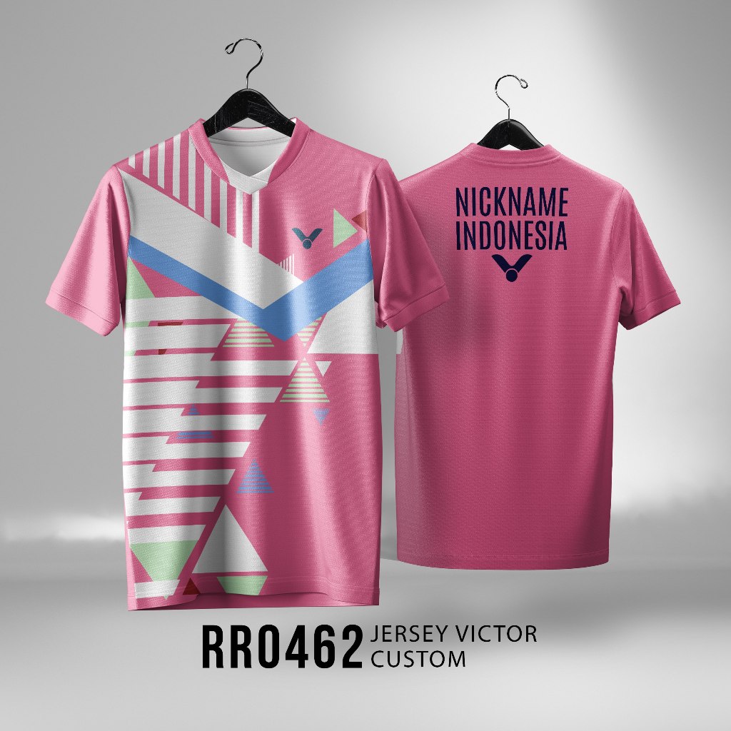 Jersey Victor Indonesia Badminton Jersey Drifit Unisex