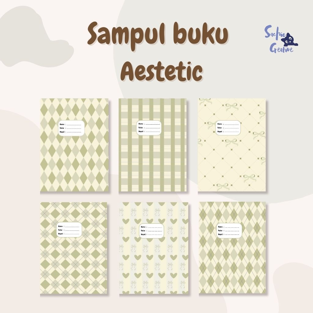 

Sampul Buku Aestetic/ Sampul Buku GREEN/ Sampul Buku Kotak/ Kertas Sampul Estetik/ Book Cover
