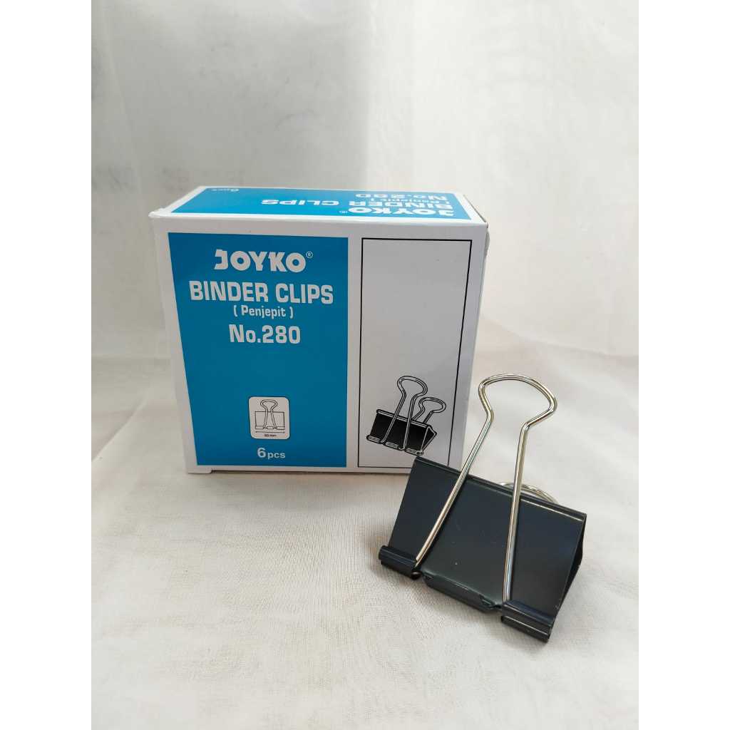 JOYKO BINDER CLIP NO.280 / JOYKO PENJEPIT KERTAS BESAR / BINDER CLIP / KLIP KERTAS 280