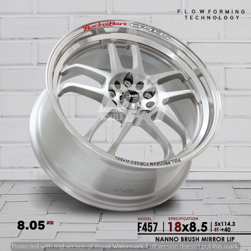 Velg mobil model racing hart ring 18 lebar 85 et40 untuk mobil innova barong dll