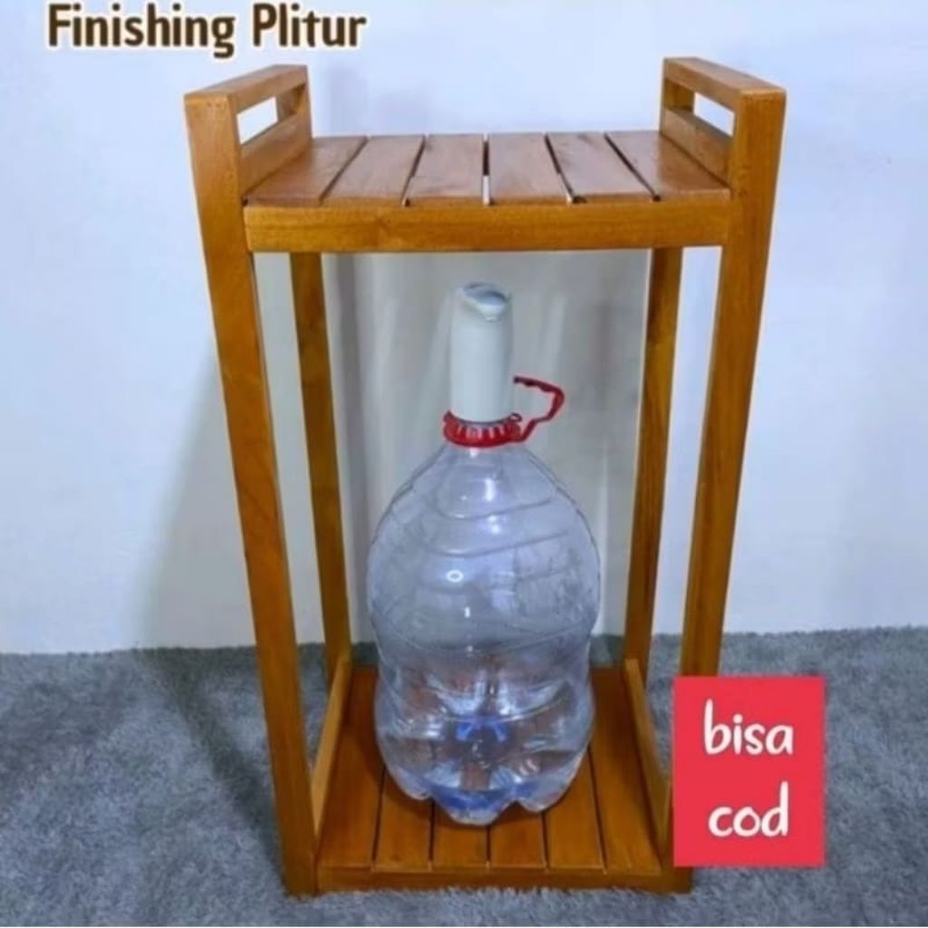 Rak galon Rak dispenser dan magicom(plitur)