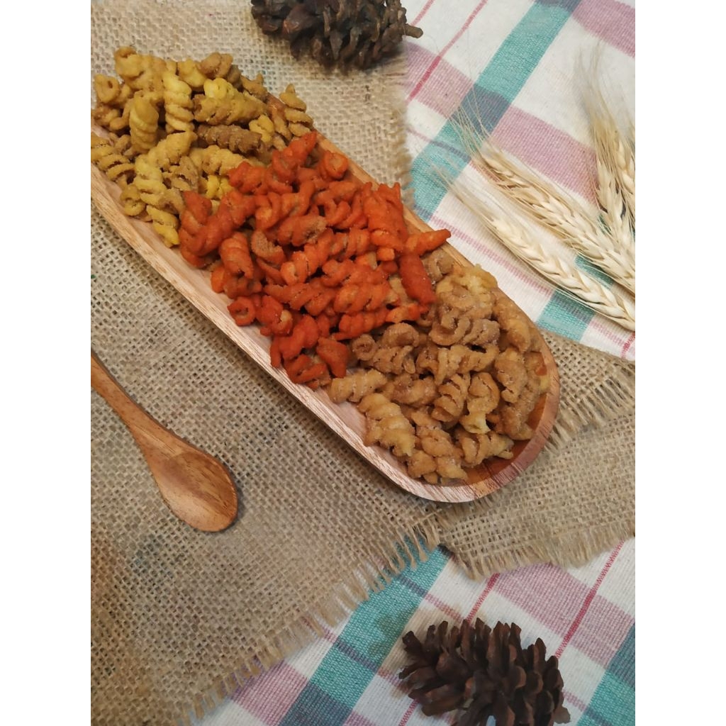 Makaroni spiral kemasan ecer