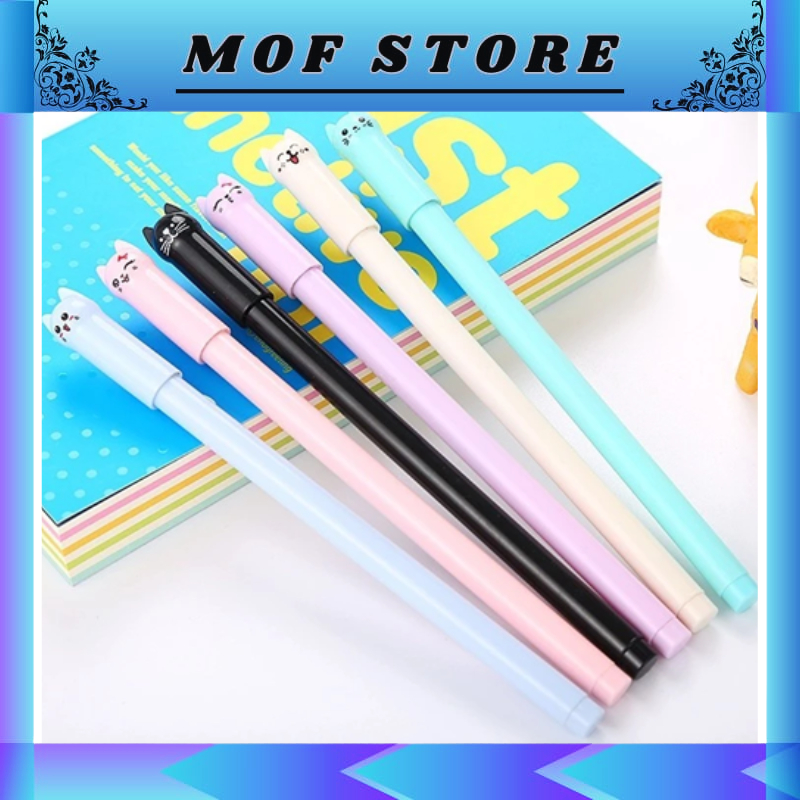 

PNG004 Pulpen Karakter Meow Kucing Lucu Pulpen Karakter Gel Imut Pulpen Gel Pena Murah Pen Gel 0.5mm