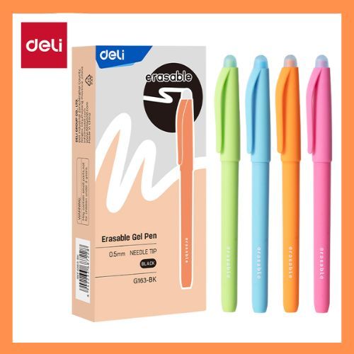 

Deli Erasable Gel Pen G163-BK HITAM 0.5