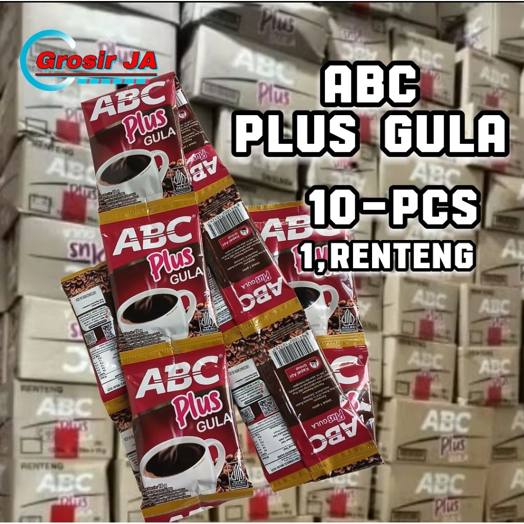

1-Renteng Kopi ABC plus Gula isi 10 Sachet / Kopi ABC plus Gula 1-Renteng