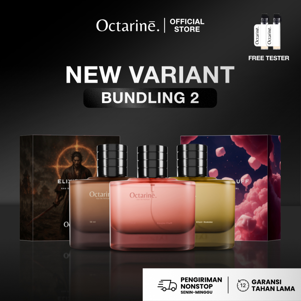 [ PROMO ] Octarine - Bundling 2 Botol Parfum 50ml Varian Baru | Parfum Perfume Minyak Wangi Wanita P
