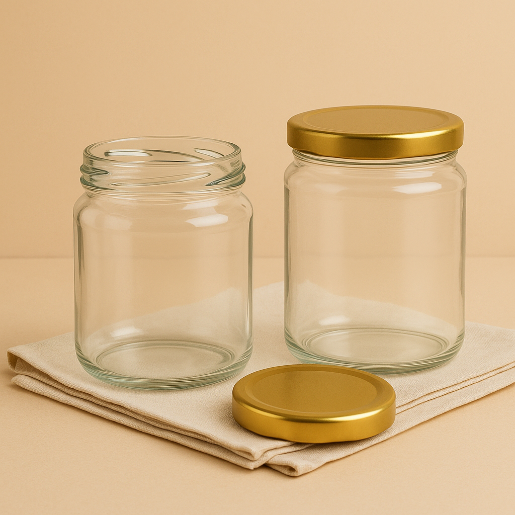 

Jar Selai Kaca 250 gram Tutup Gold