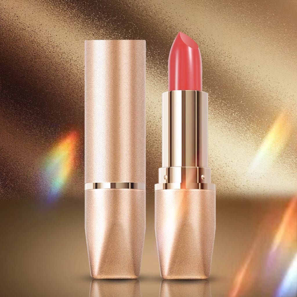 Lipstick Matte GOLD LAMEILA - Waterproof Long Lasting - Lipstik Lameila Motif Elegan - Lipstick Kore