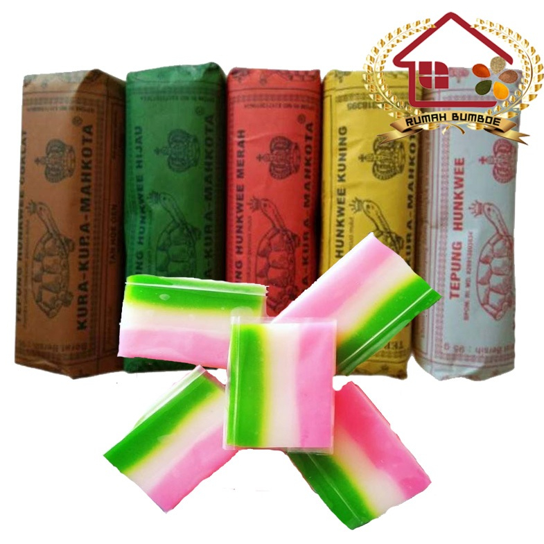 

(10 pcs x 95 gr) HONGKWE Tepung Hungkwe Merk KURA-KURA Aneka Warna Maizena