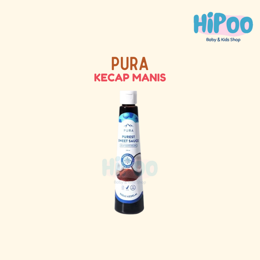 

Pura Kecap Manis (200ml) - Purest Sweet Sauce - Rendah Gula - Organik - Rendah Kalori - Kecap Manis Kelapa - Kecap Manis MPASI Anak