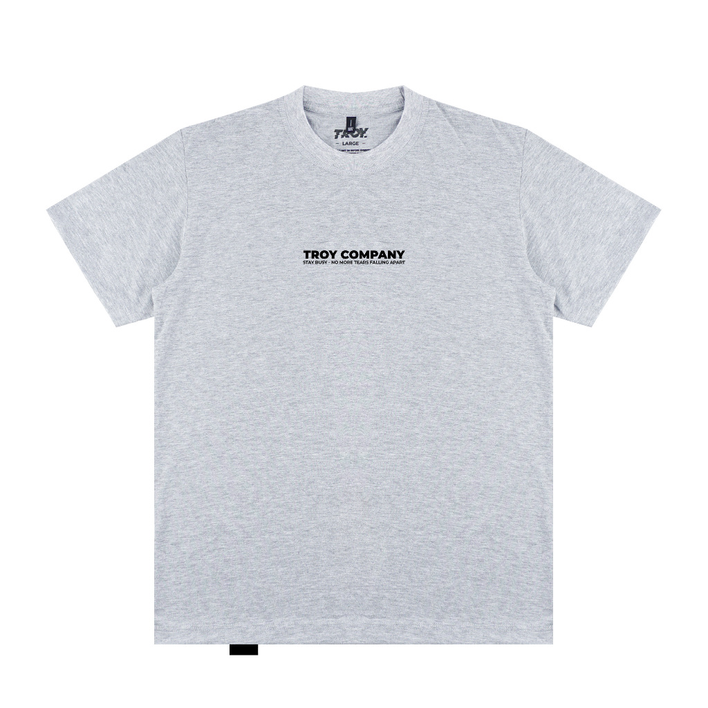 Troy Company Tshirt Misty Pyte - Kaos Lengan Pendek Kaos Abu Misty MTD 3297