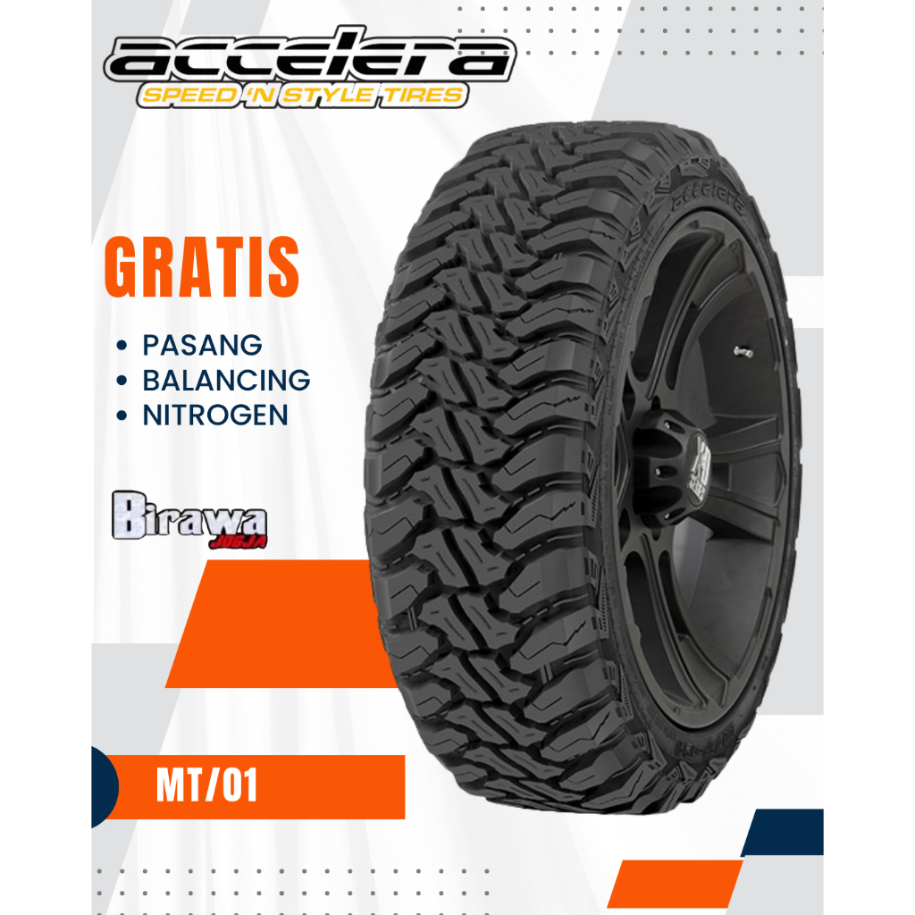 Ban Mobil Ring 15 28X8,5 R15 Accelera MT01 Ban R15 Ukuran 28 8.5 15 ( Free Pasang )