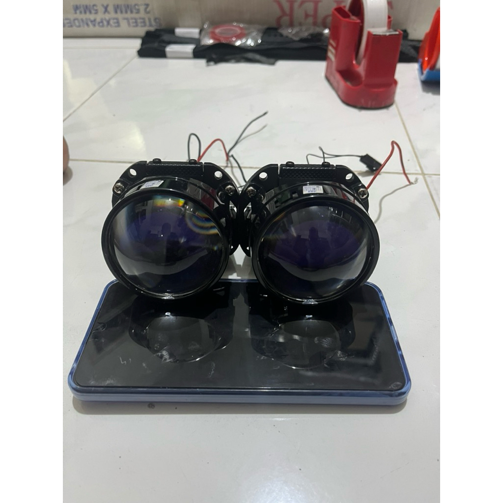 lampu led projector biled AES Turbo SE 2,5inch bluelens