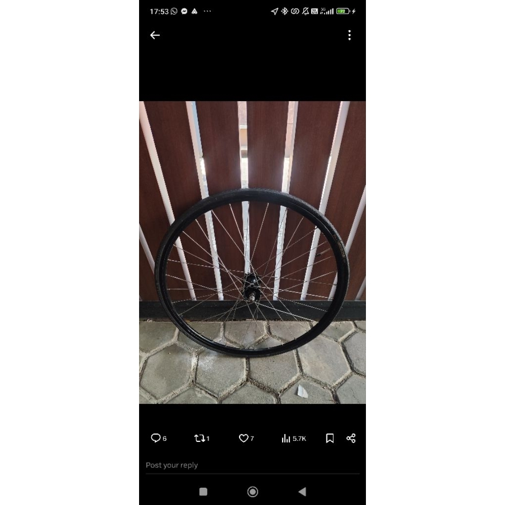 wheelset rear miche araya