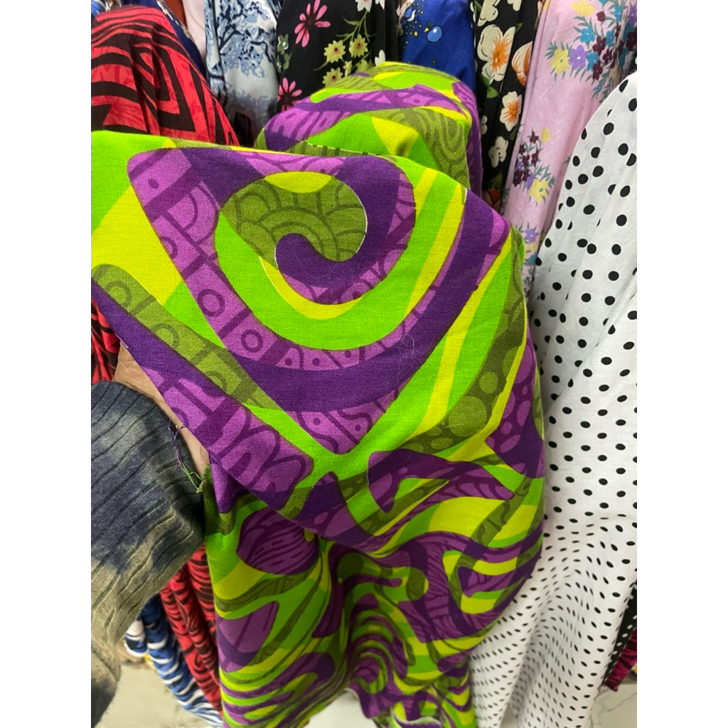 kain katun jepang motif abstrak - kain katun jepang motif premium b