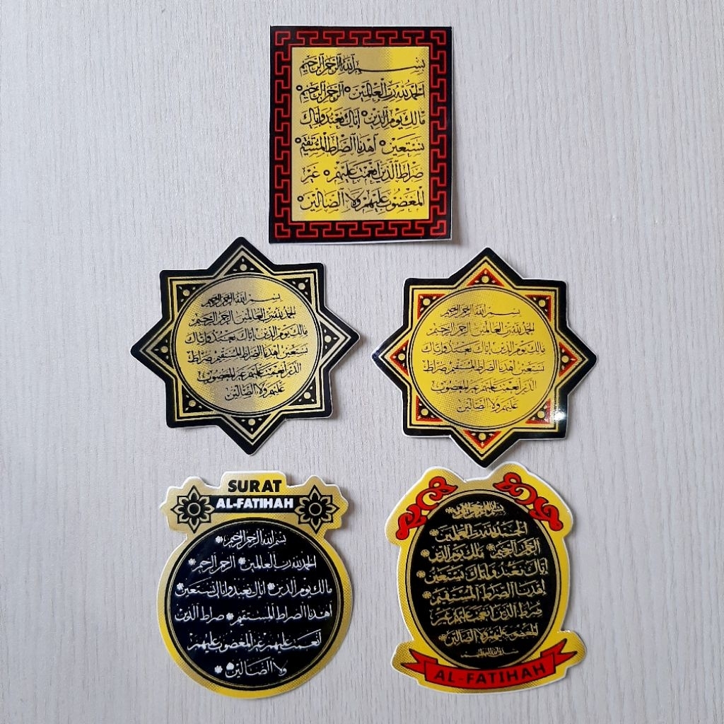 STIKER GRAFTAC AL FATIHAH UKURAN KECIL