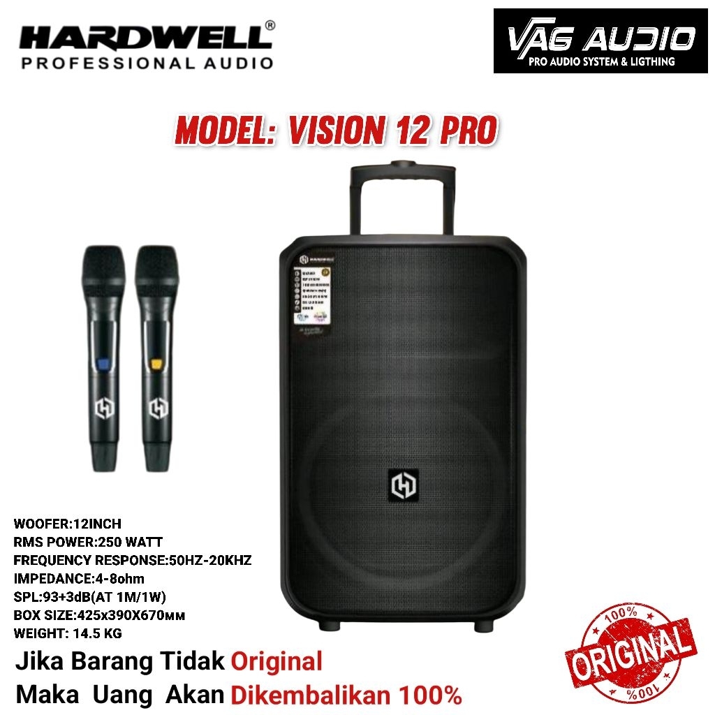 SPEAKER PORTABLE HARDWELL VISION 12 PRO