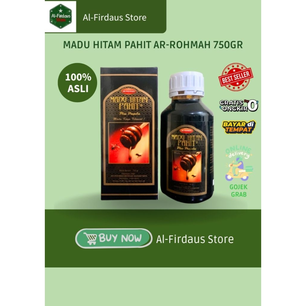 

MADU HITAM PAHIT ARROHMAH BESAR 750GR