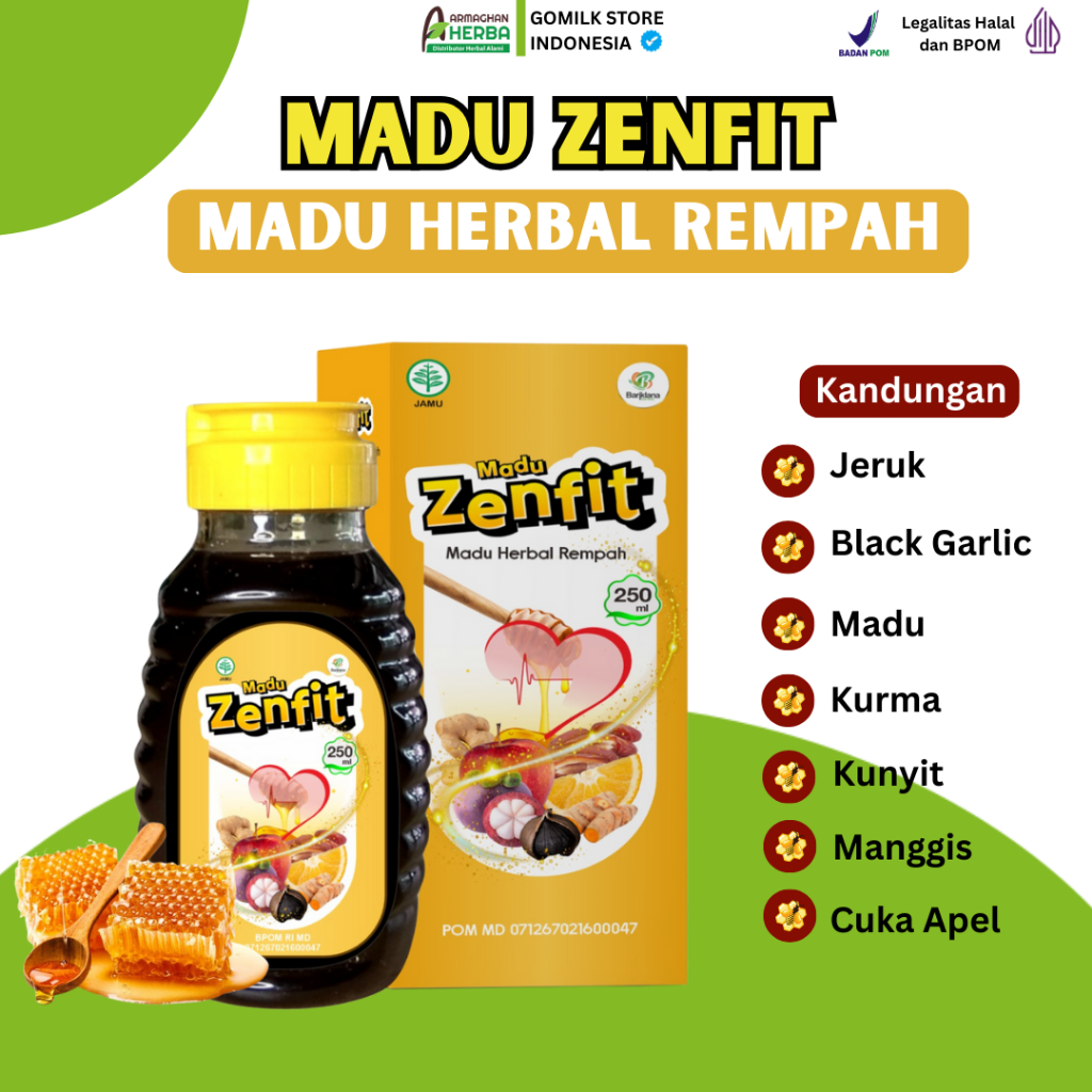 

[BISA COD] Madu Zenfit – Madu Herbal Rempah 250ml