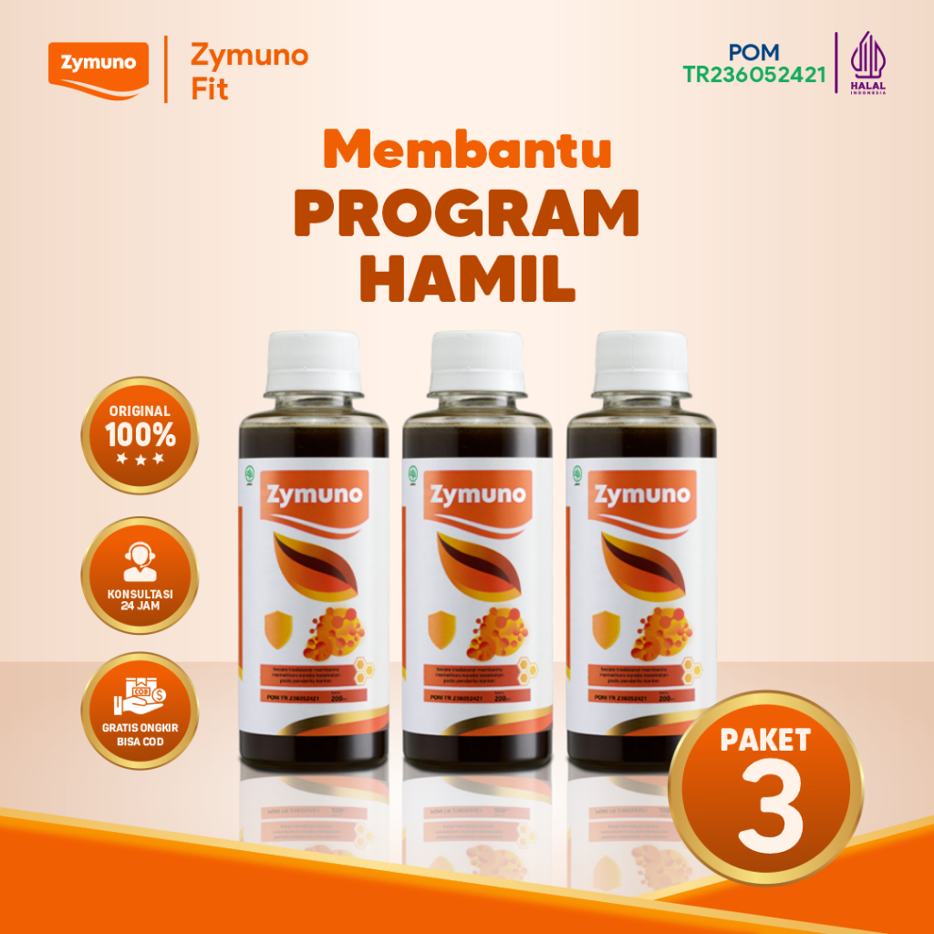 Zymuno Herbal Paket 3 Box – Mendukung Program Hamil, Melancarkan Haid, Menjaga Imunitas & Mengatasi 