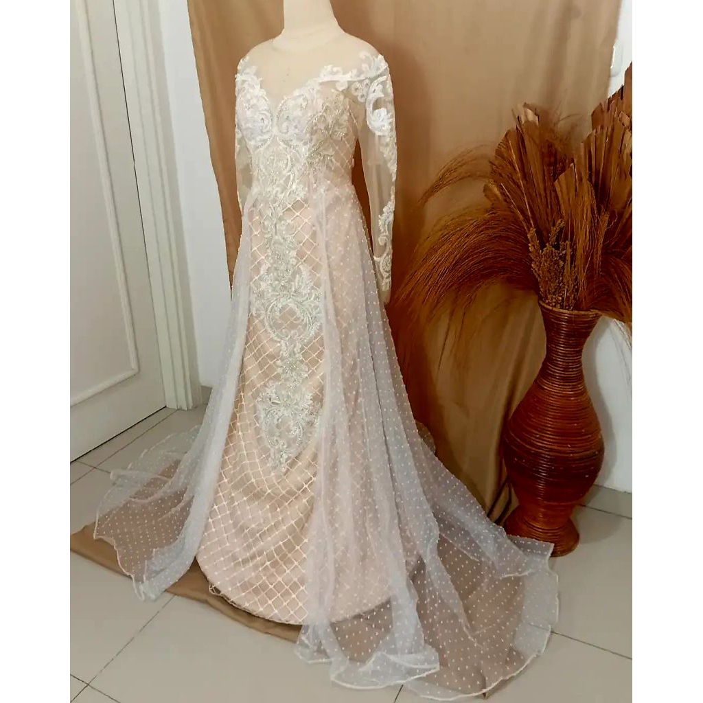 sewa gaun mermaid-sewa wedding mermaid