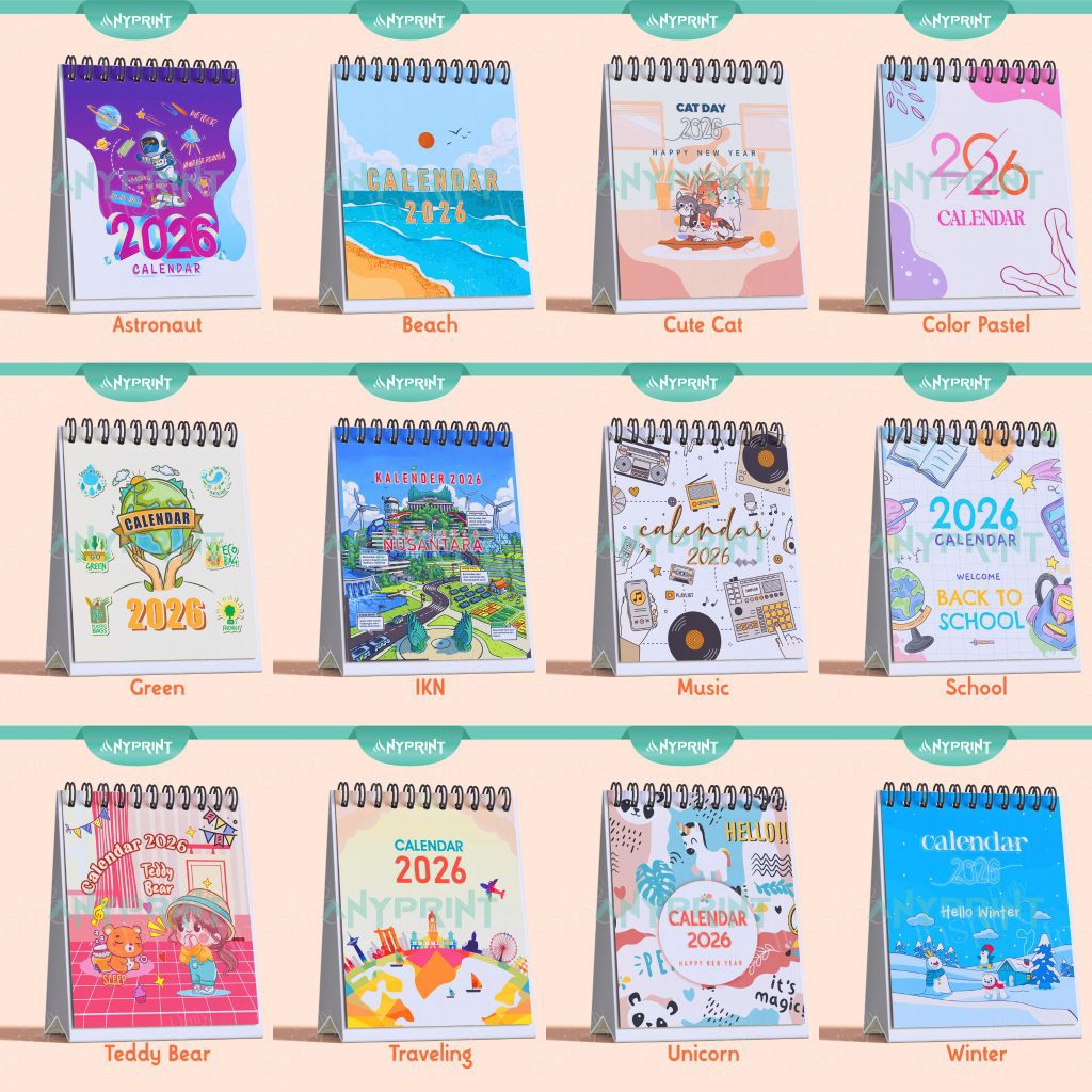 

KALENDER 2026 KALENDER MINI KALENDER MEJA 2026 CALENDAR PORTABLE MINI DESK CALENDAR SOUVENIR