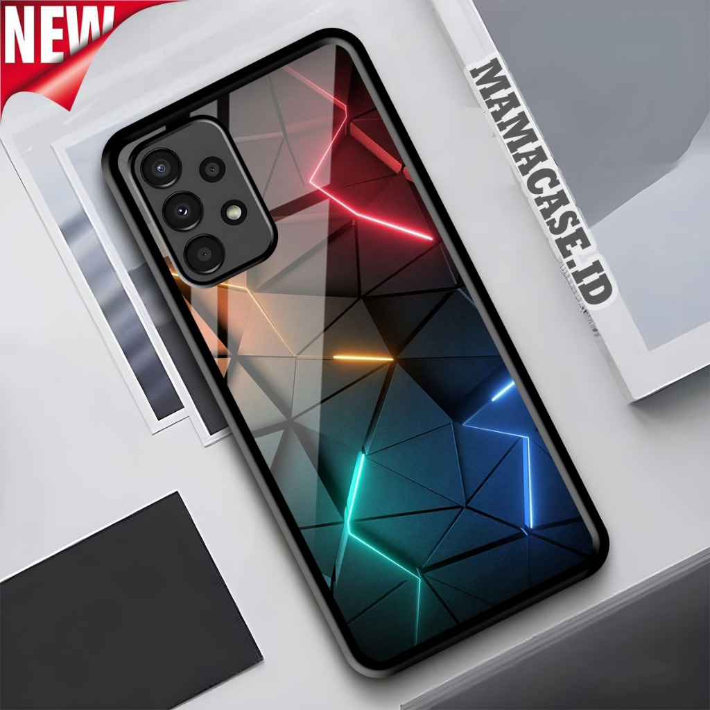 Casing SAMSUNG A13 A23 A32 A33 A52 A52S A53 A72 A73 4G Mamacase.id [ ABSTRK ] Softcase Glass Kaca Ki