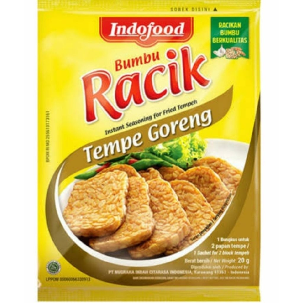 

racik tempe goreng