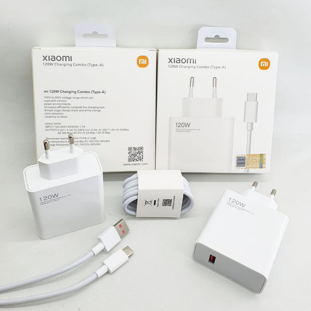 Xiaomi Charger 120W Fast Charging / Set Charger Xiaomi 120W