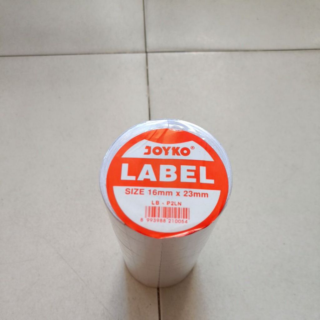 

Kertas Label harga JOYKO 2 baris putih (1 roll 10 gulung) harga 1 SLOP