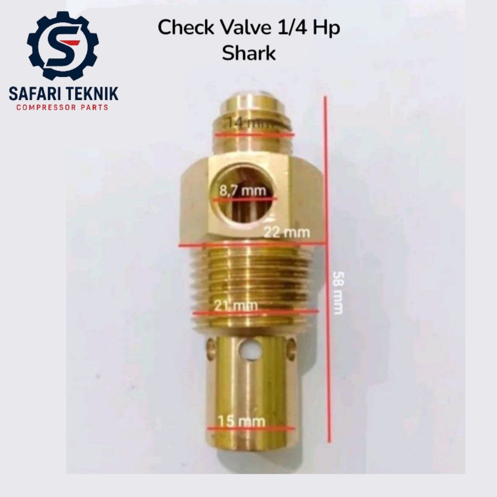 Check Valve Kompresor  1/4 hp