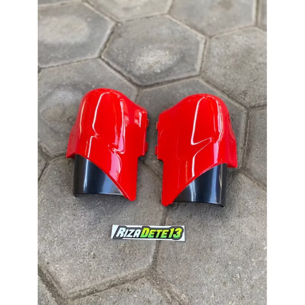Tutup skok 125z tutup slebor depan yamaha 125zr kupingan spakbor depan yamaha 125zr merah cabai