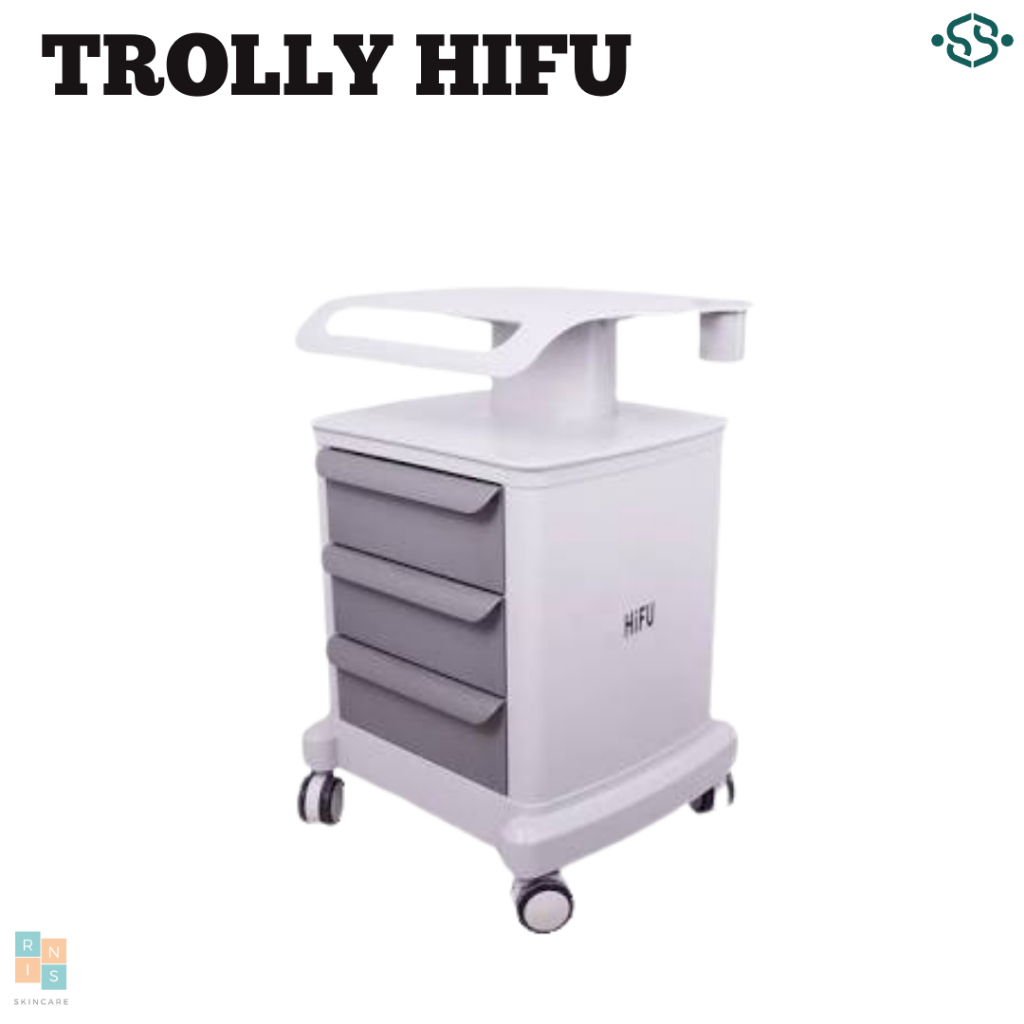 Trolley Hifu/Trolly Hifu/Meja Trolly Hifu/Trolly Mesin Hifu/ Hifu Trolly Roller Mobile Medical Cart