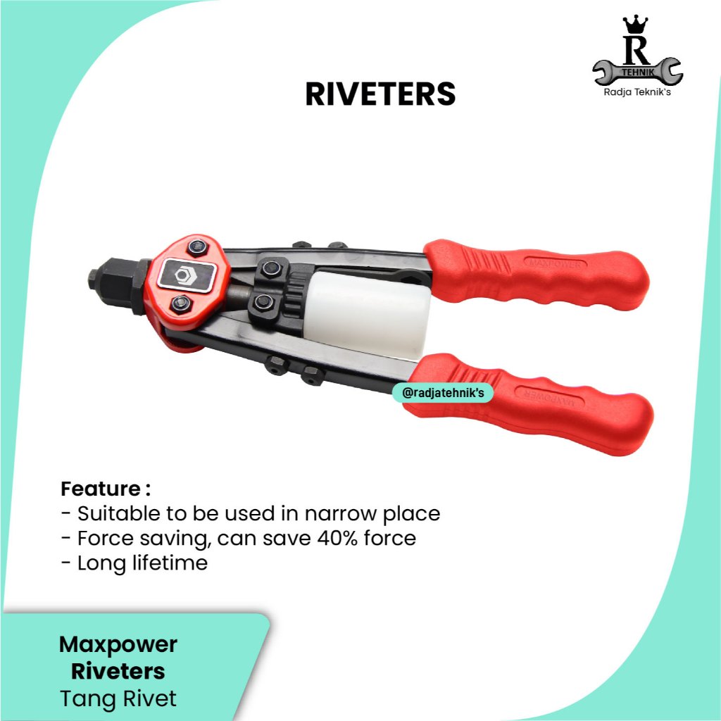 MAXPOWER Riveters  Tang Rivet 11"  Hand Tools Maxpower