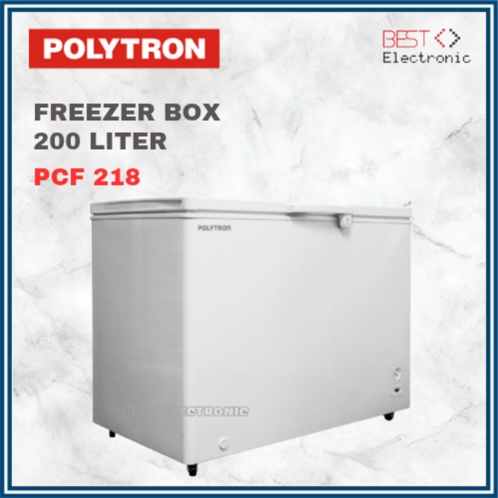 POLYTRON Chest Freezer Box 200 Liter PCF 218 Freezer Box