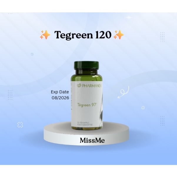 

Teh Hijau Besar Isi 120 Tegreen TG Besar Ekstrak Daun Teh Hijau