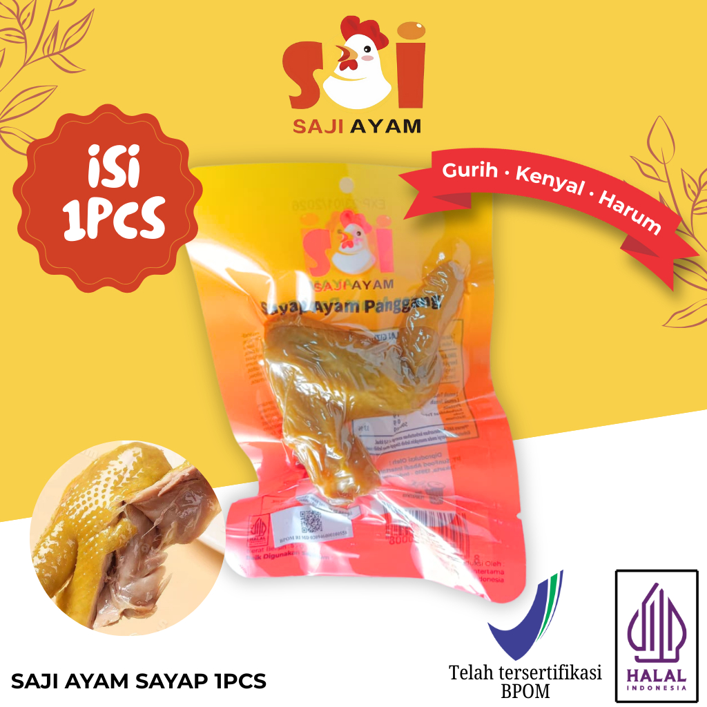 

SAJI AYAM Sayap / snack cemilan siap saji / cocok untuk Travel, enak dan bergizi